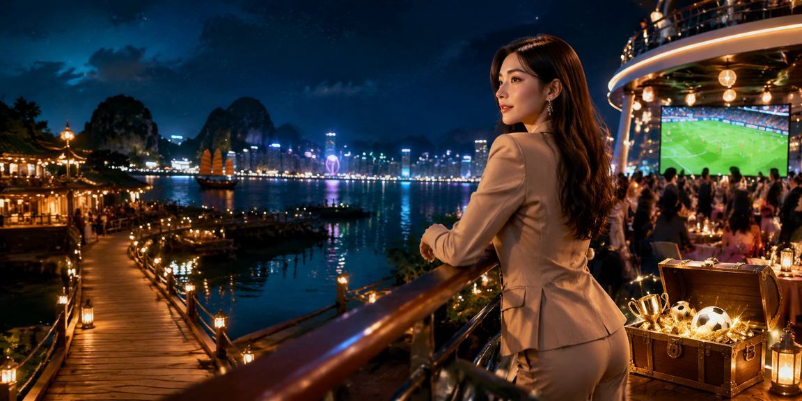 Người dùng Việt Nam đặt cược bóng đá trực tuyến với khung cảnh Hạ Long Bay