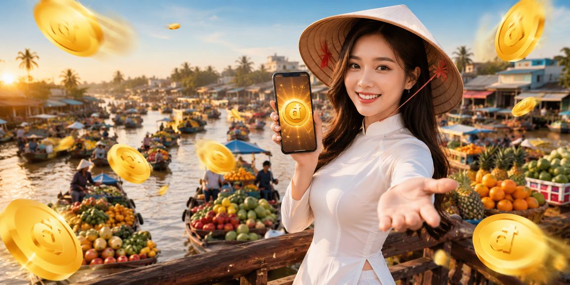 Người dùng Việt Nam sử dụng ứng dụng casino trên điện thoại tại vùng Mekong